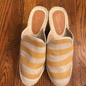 Vintage Havana Striped Espadrille Mules